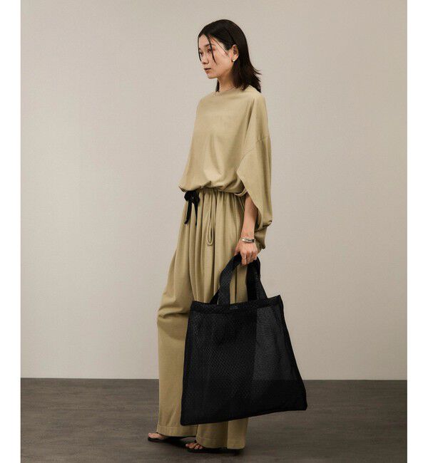 SALON adam et rope'「【Diminutivo（ディミヌティーボ）】メッシュトートバッグ ソリッド大」|トートバッグ|