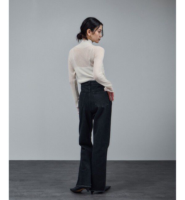 SALON adam et rope'「リブニット2WAYタートルネックプルオーバー」|ニット・セーター|