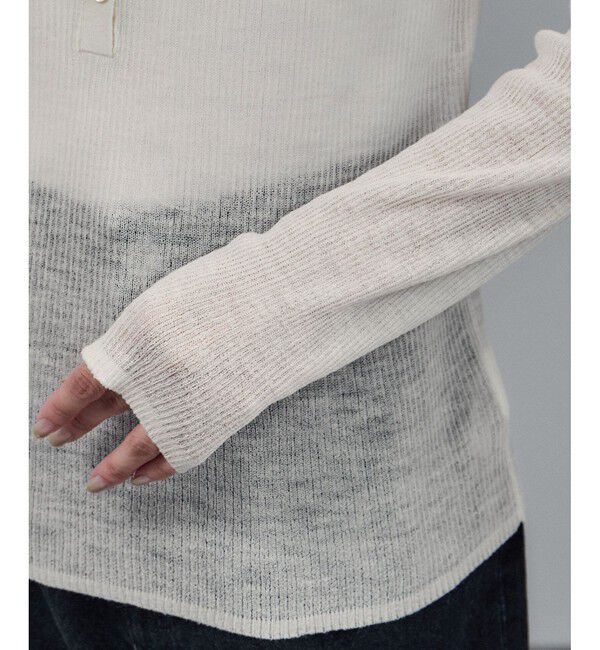 SALON adam et rope'「リブニット2WAYタートルネックプルオーバー」|ニット・セーター|