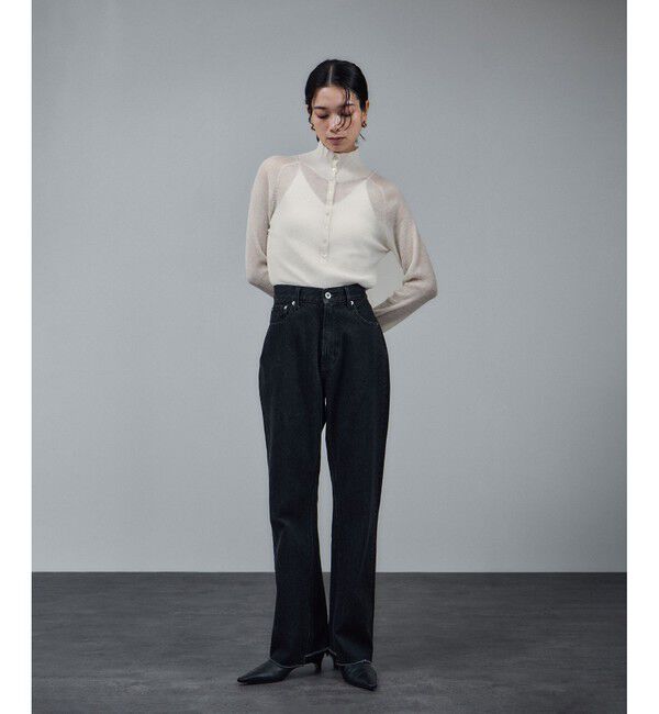 SALON adam et rope'「リブニット2WAYタートルネックプルオーバー」|ニット・セーター|