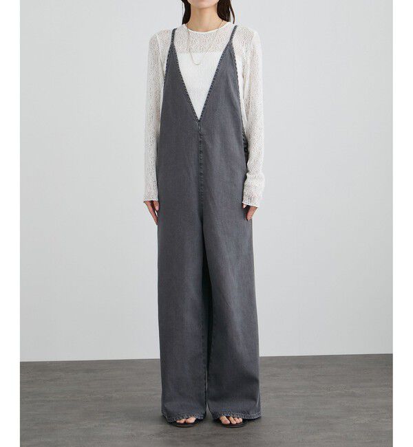 SALON adam et rope'「オーバーダイデニムサロペット」|オールインワン|