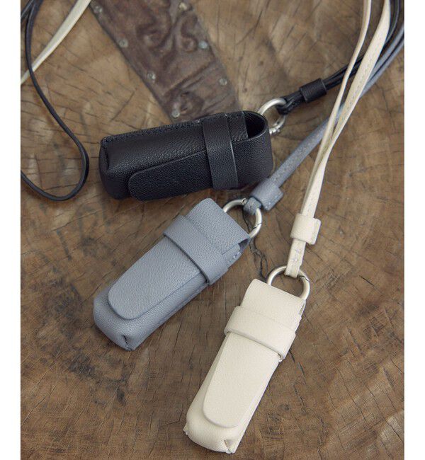 SALON adam et rope'「【W S（ドゥーブル）】レザーリップケースチャーム」|チャーム・キーホルダー|