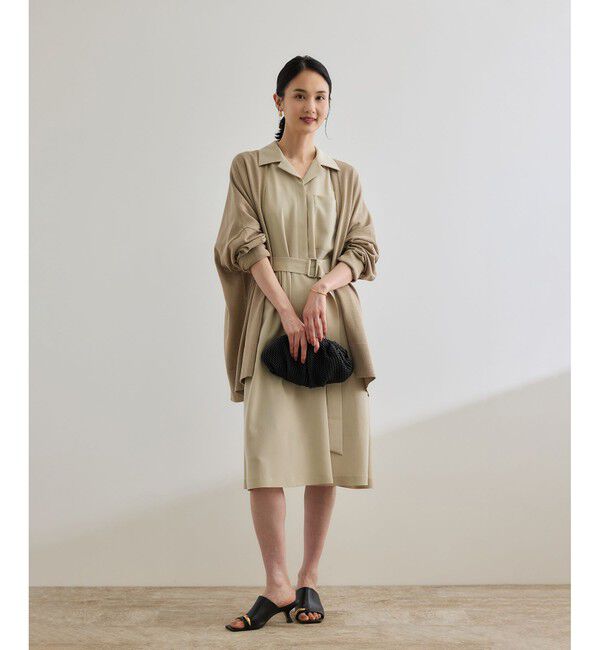 ROPE「【洗える】サファリシャツワンピース」|ワンピース|