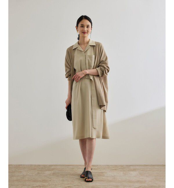 ROPE「【洗える】サファリシャツワンピース」|ワンピース|