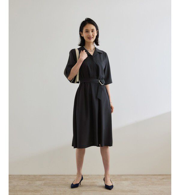 ROPE「【洗える】サファリシャツワンピース」|ワンピース|