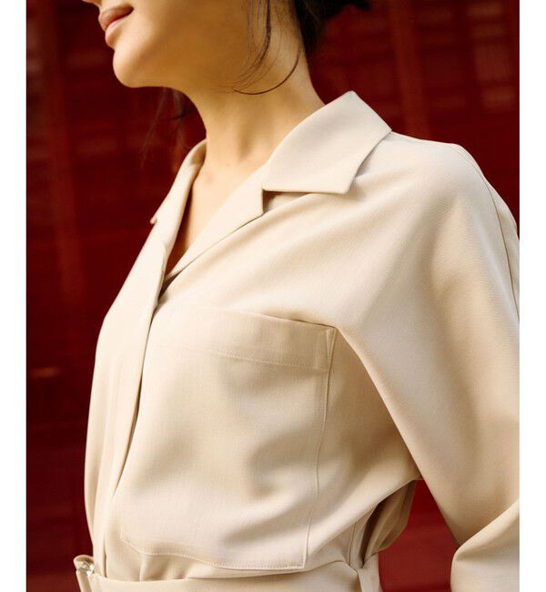 ROPE「【洗える】サファリシャツワンピース」|ワンピース|