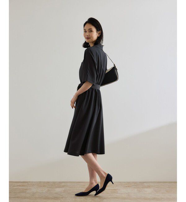 ROPE「【洗える】サファリシャツワンピース」|ワンピース|