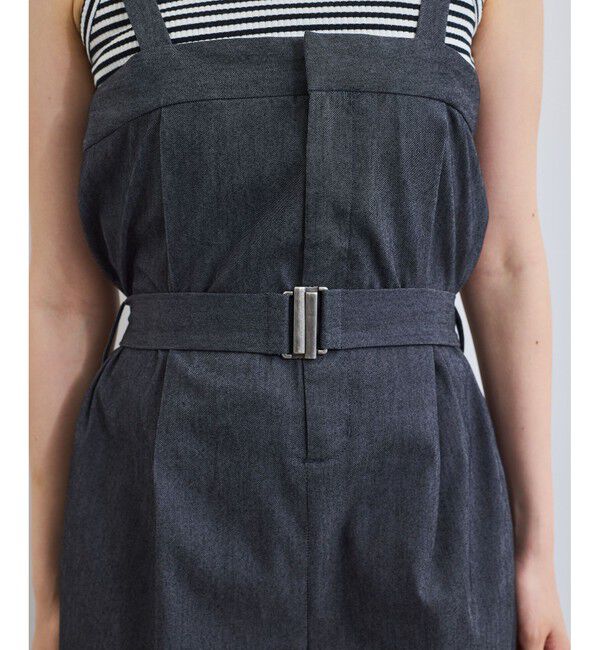 VIS「ベルト付きベアサロペット」|オールインワン|