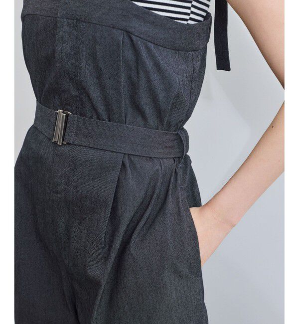 VIS「ベルト付きベアサロペット」|オールインワン|