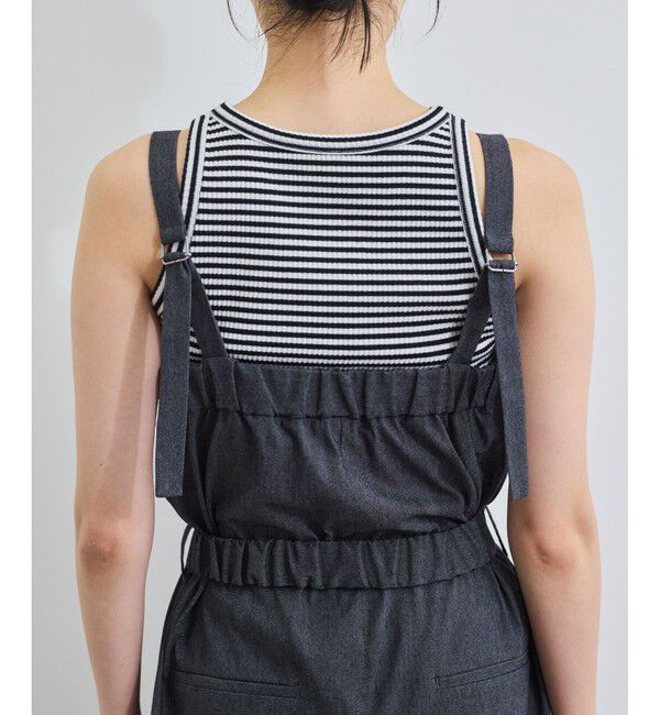 VIS「ベルト付きベアサロペット」|オールインワン|