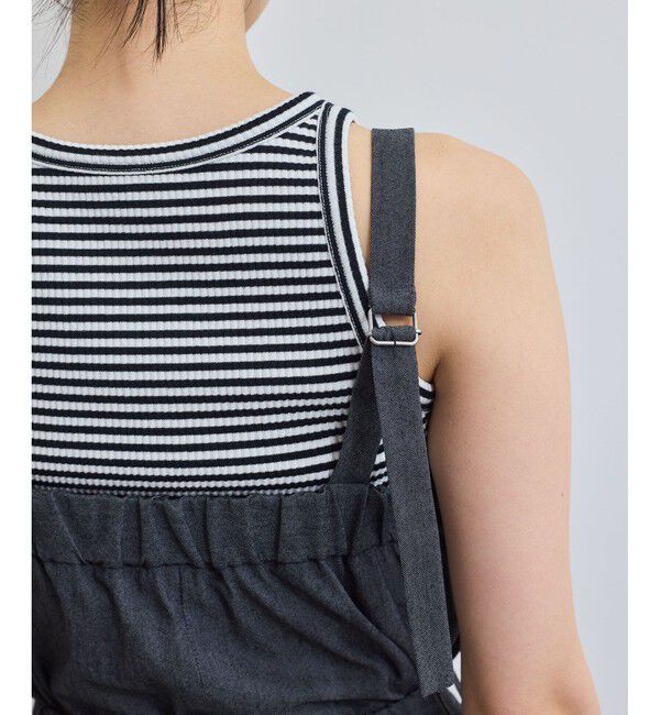 VIS「ベルト付きベアサロペット」|オールインワン|