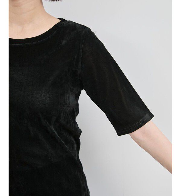 VIS「シーアベロア5部袖プルオーバー」|Tシャツ・カットソー|