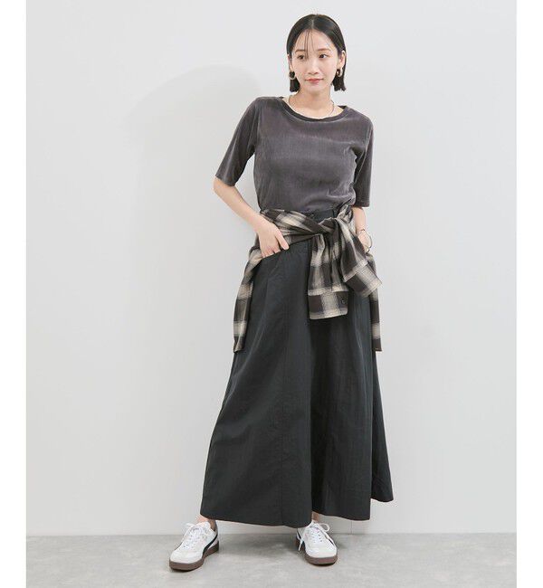 VIS「シーアベロア5部袖プルオーバー」|Tシャツ・カットソー|