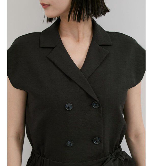 VIS「エアタン加工リラックスロンパース」|オールインワン|