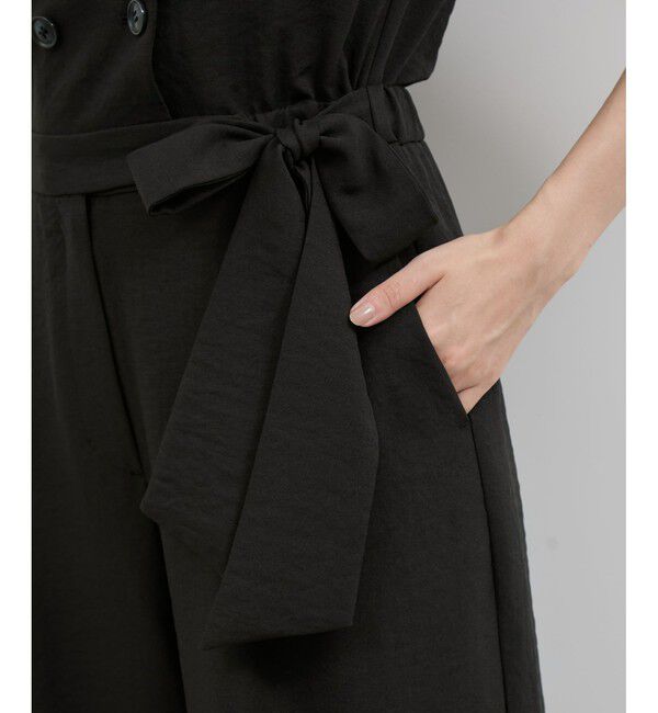 VIS「エアタン加工リラックスロンパース」|オールインワン|