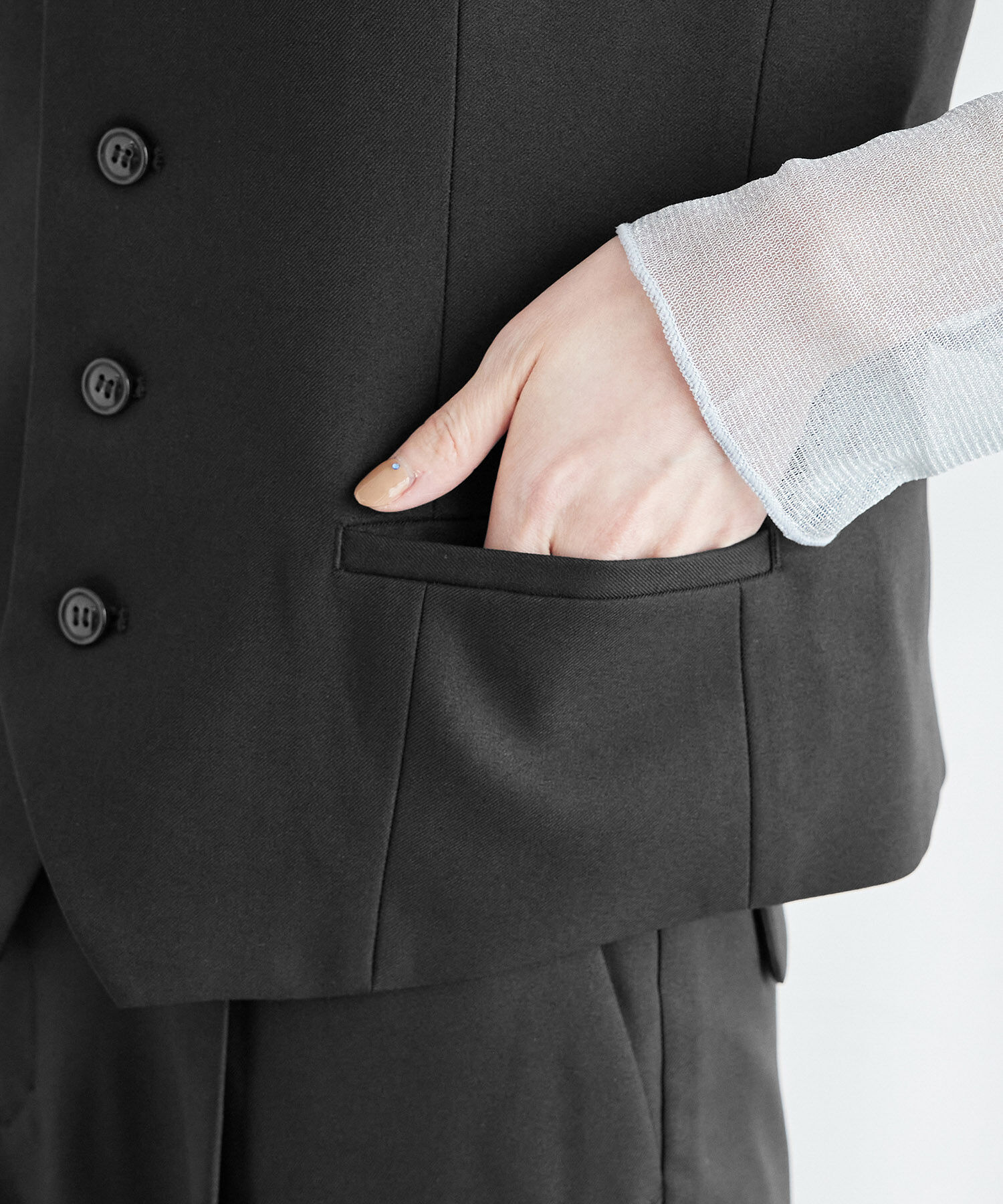 Rope&rsquo;Picnic「ブライトシリーズ/ノーカラーベスト/セットアップ対応」|ベスト・ジレ|