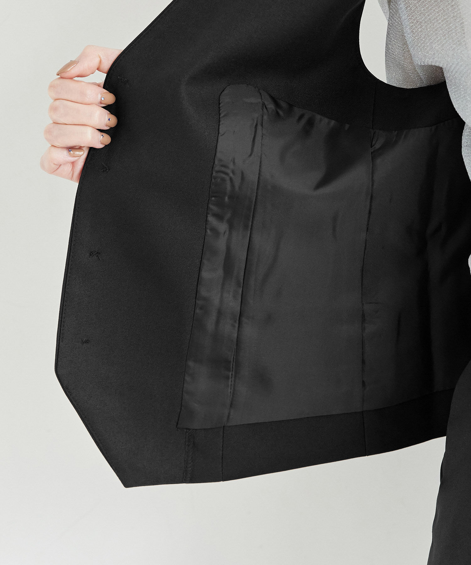 Rope&rsquo;Picnic「ブライトシリーズ/ノーカラーベスト/セットアップ対応」|ベスト・ジレ|