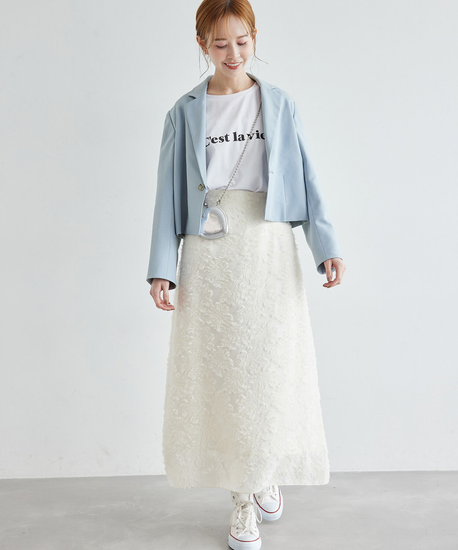 Rope&rsquo;Picnic「ブライトシリーズ/クロップドジャケット/セットアップ対応」|テーラードジャケット|