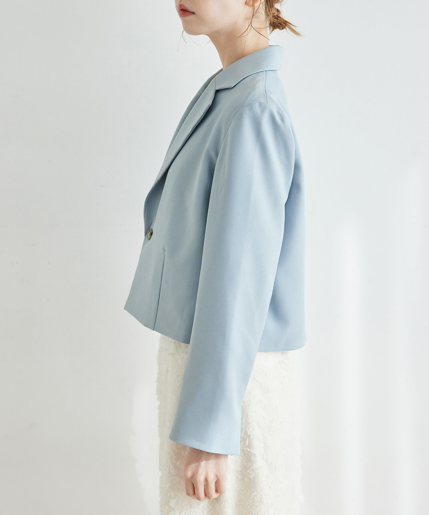 Rope&rsquo;Picnic「ブライトシリーズ/クロップドジャケット/セットアップ対応」|テーラードジャケット|