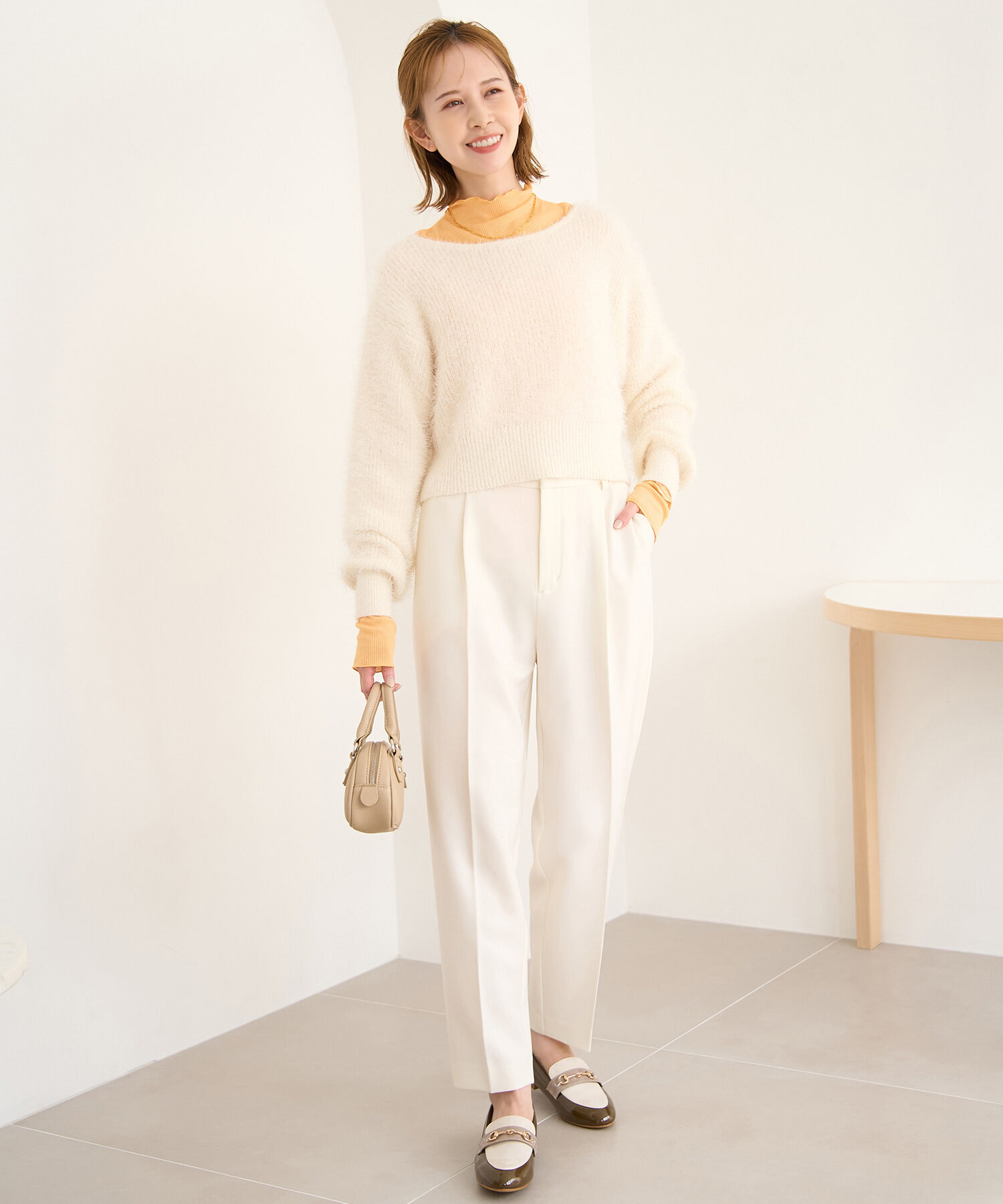 Rope&rsquo;Picnic「シアーカットプチハイネックプルオーバー」|Tシャツ・カットソー|