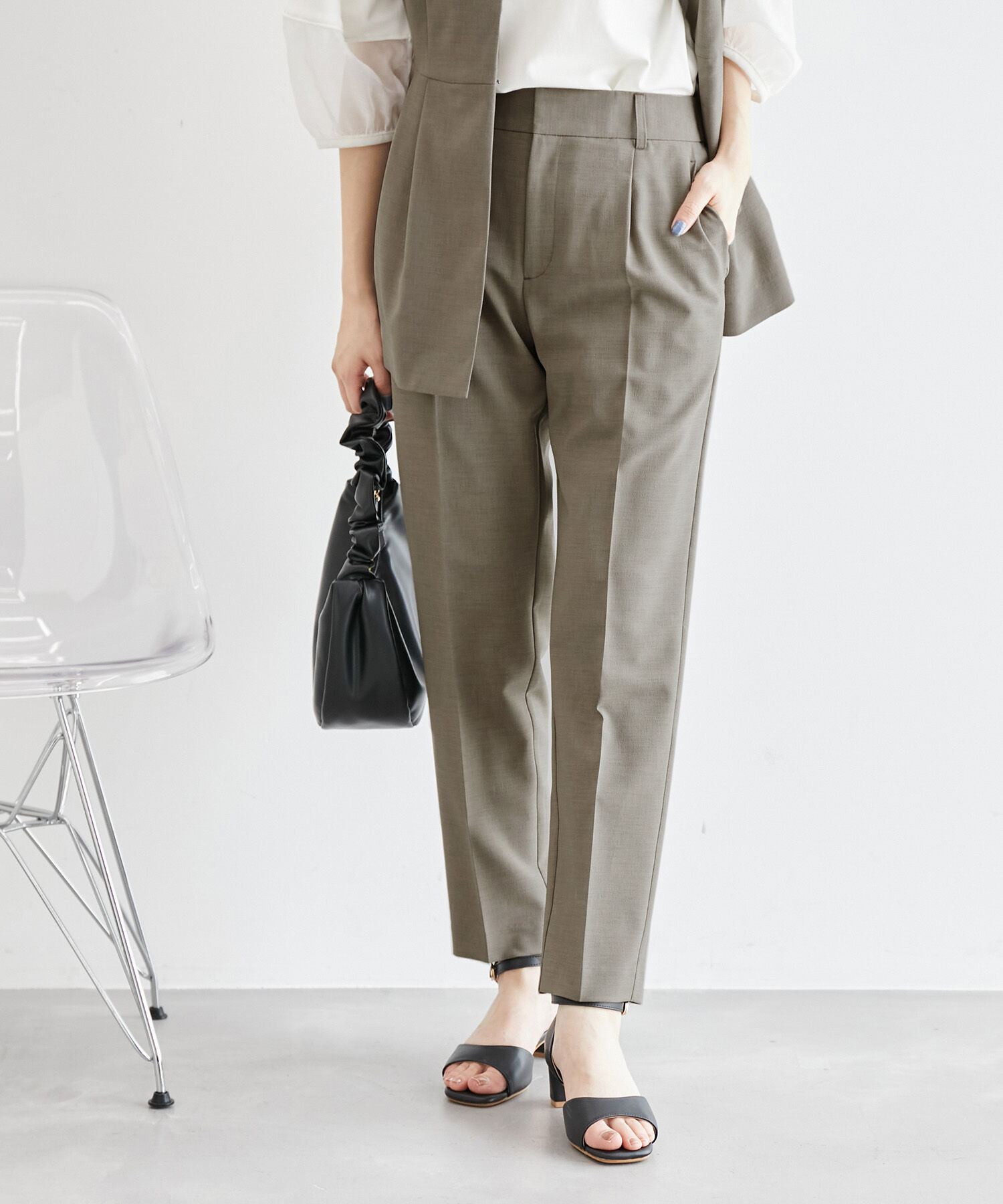 Rope&rsquo;Picnic「リネンライクテーパードパンツ/セットアップ対応・UVケア」|その他|