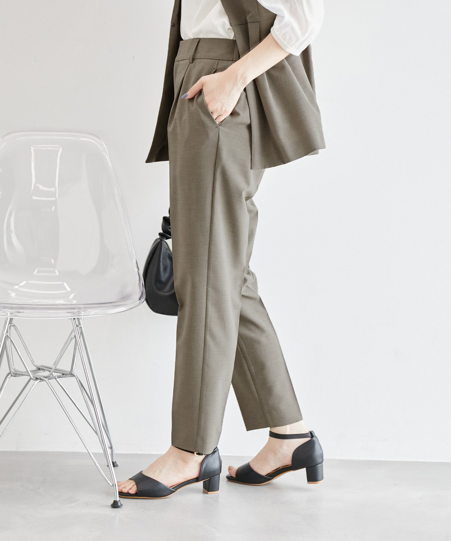 Rope&rsquo;Picnic「リネンライクテーパードパンツ/セットアップ対応・UVケア」|その他|