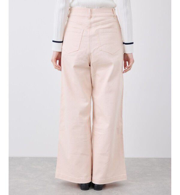 Rope&rsquo;Picnic「【ウエスト革命デニム】Pinkウエストシェイプワイドデニム」|デニム|