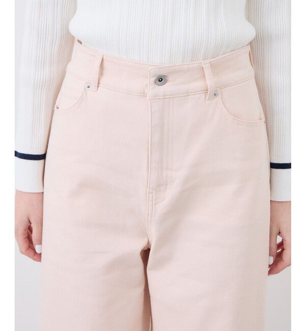 Rope&rsquo;Picnic「【ウエスト革命デニム】Pinkウエストシェイプワイドデニム」|デニム|