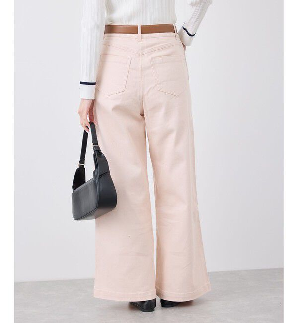 Rope&rsquo;Picnic「【ウエスト革命デニム】Pinkウエストシェイプワイドデニム」|デニム|