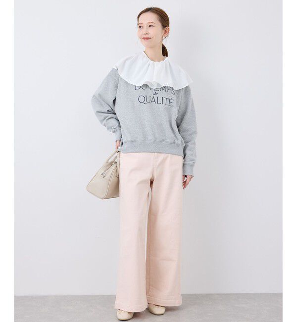 Rope&rsquo;Picnic「【ウエスト革命デニム】Pinkウエストシェイプワイドデニム」|デニム|