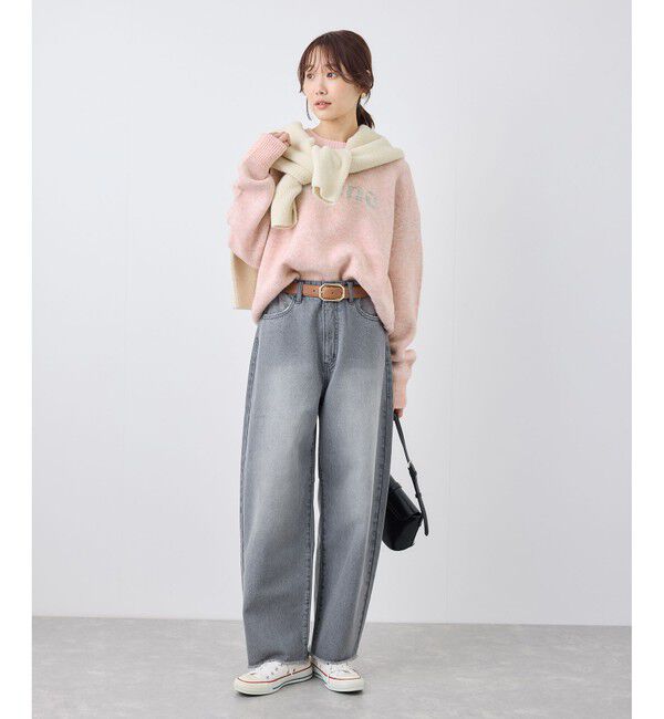 Rope&rsquo;Picnic「ロゴジャガードニットプルオーバー」|ニット・セーター|