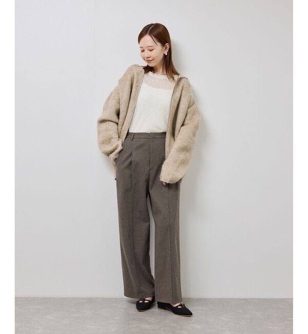 Rope&rsquo;Picnic「ジャージーワイドパンツ」|チノ|