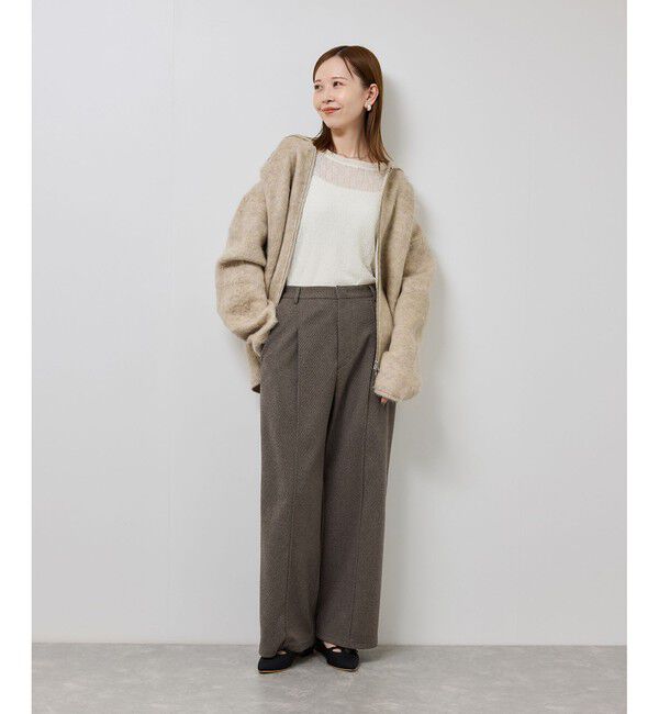 Rope&rsquo;Picnic「ジャージーワイドパンツ」|チノ|