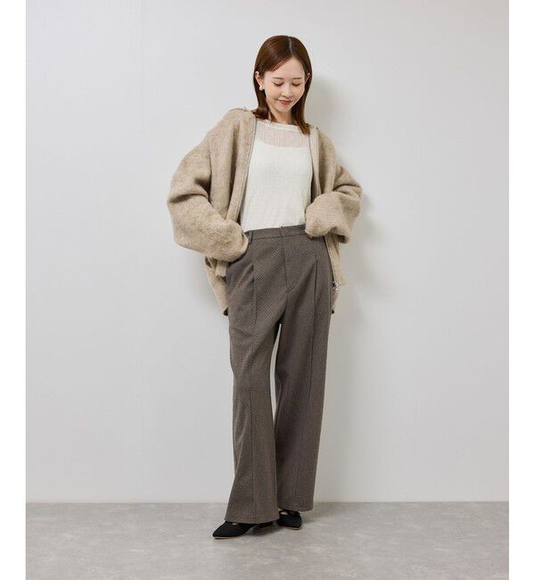 Rope&rsquo;Picnic「ジャージーワイドパンツ」|チノ|