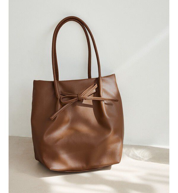 ROPE PICNIC PASSAGE「洗えるバッグ リボンディティールトートバッグ/イージーケア」|トートバッグ|