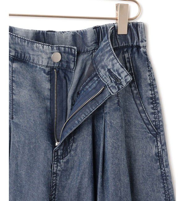 Rope&rsquo;Picnic「【emur/エミュール】パウダーシルクデニムワイドパンツ/セットアップ」|チノ|