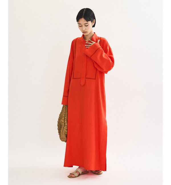 ADAM ET ROPE'「リネンマキシワンピース」|ワンピース|