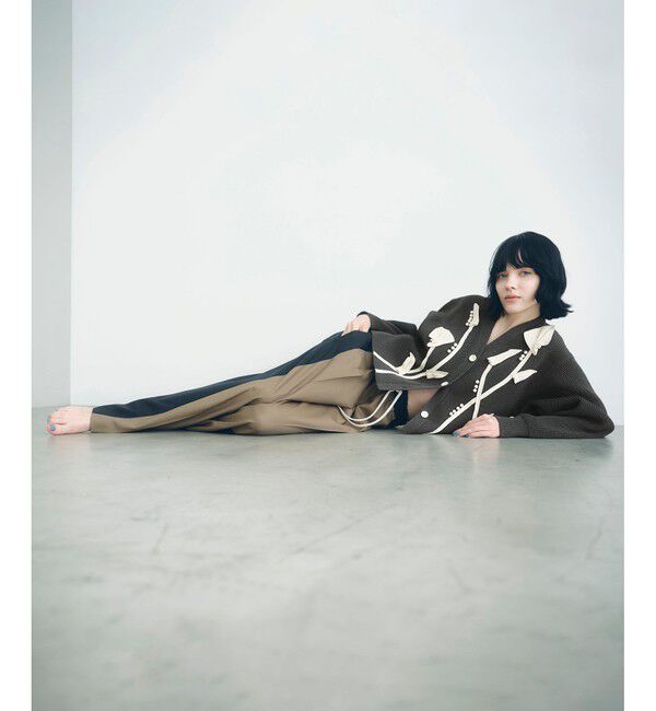 ADAM ET ROPE'「【サステナブル】3Dモチーフカーディガン」|カーディガン|