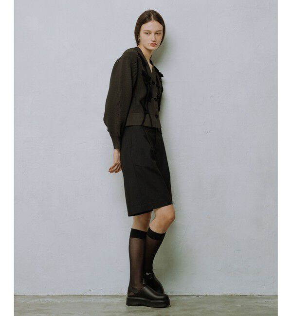 ADAM ET ROPE'「【サステナブル】3Dモチーフカーディガン」|カーディガン|