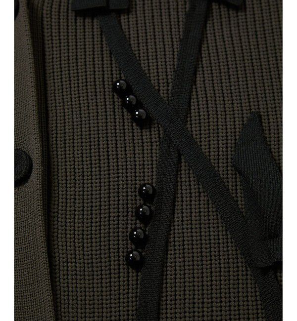 ADAM ET ROPE'「【サステナブル】3Dモチーフカーディガン」|カーディガン|