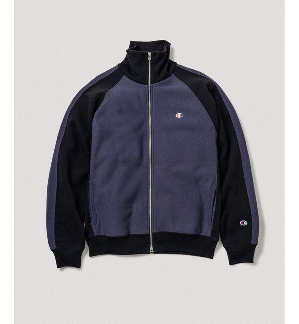 ADAM ET ROPE'「《別注》【Champion/チャンピオン】REVERSE WEAVE TRACK JACKET」|カーディガン|ブラック系(02)