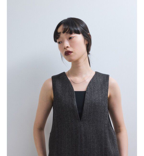 ADAM ET ROPE'「【WEB限定】ストレートセミツイードワンピース」|ワンピース|