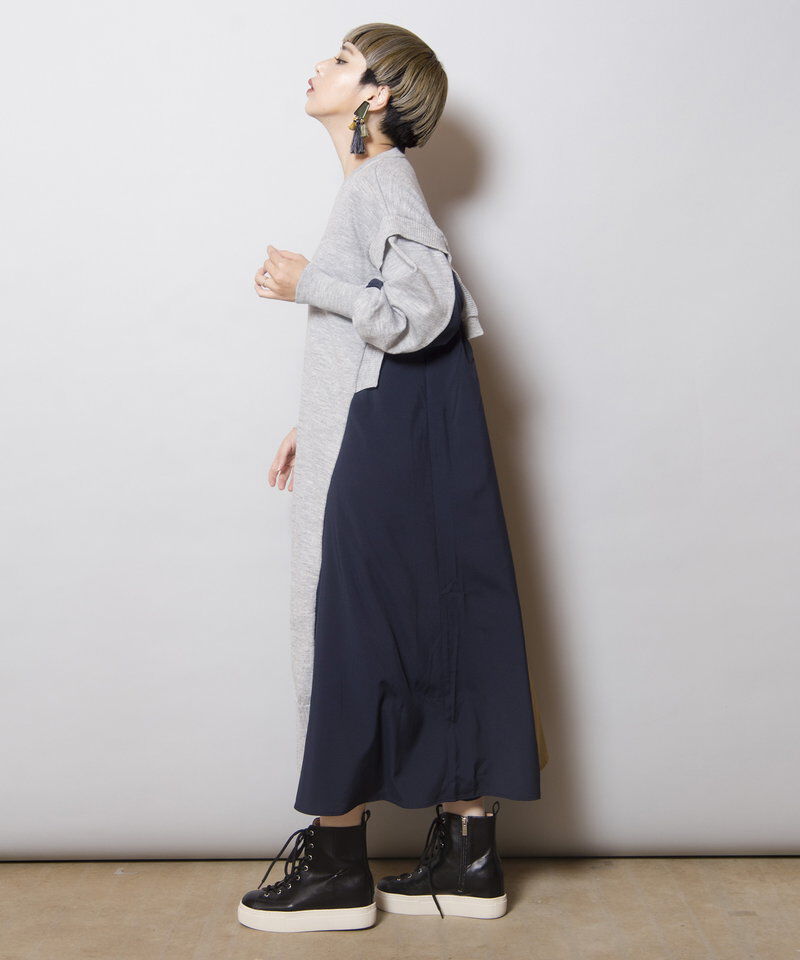  「切替ニットワンピース」|ワンピース|