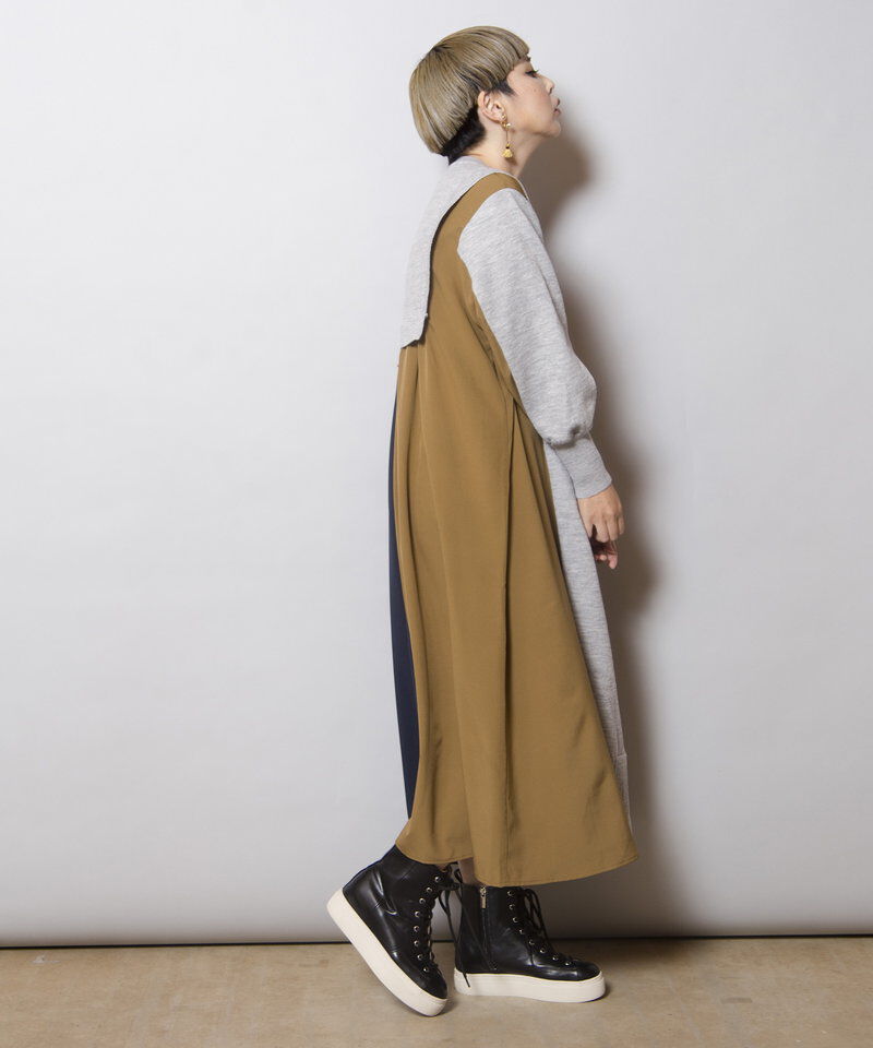  「切替ニットワンピース」|ワンピース|