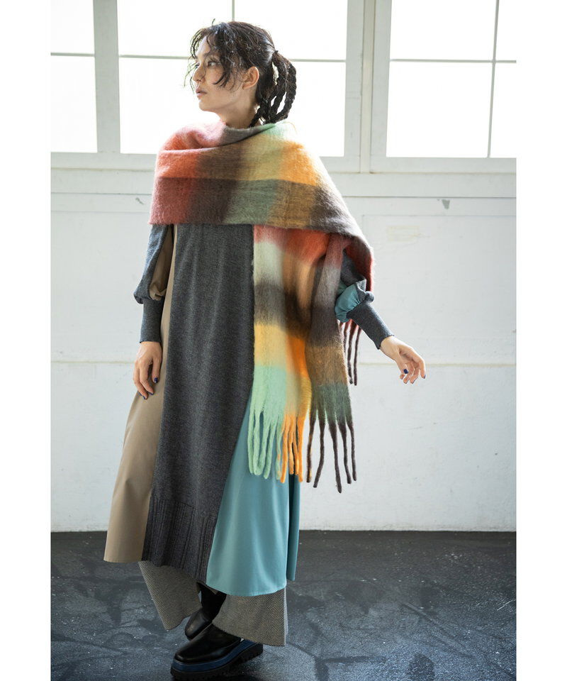  「切替ニットワンピース」|ワンピース|