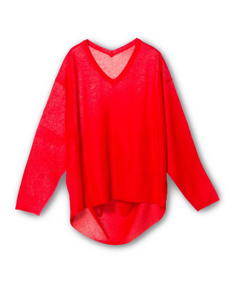  「シアーバックタックニットプルオーバー」|ニット・セーター|