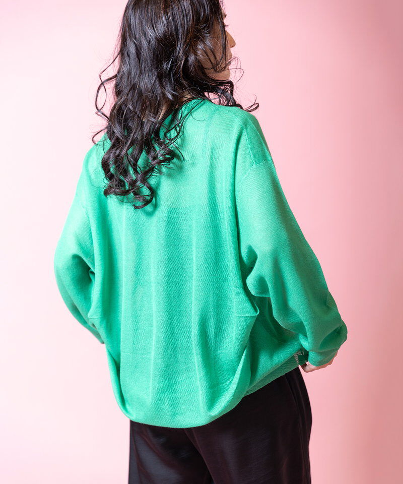  「シアーバックタックニットプルオーバー」|ニット・セーター|