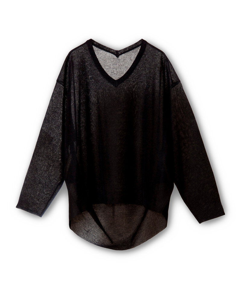  「シアーバックタックニットプルオーバー」|ニット・セーター|