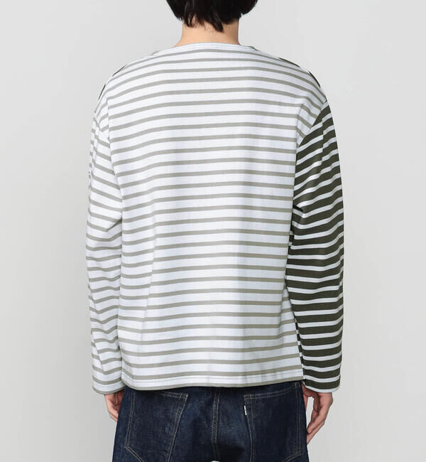 ORCIVAL「ORCIVAL | ハーレクイン コットンロード クルーネック フレンチバスクTシャツ MEN」|Tシャツ・カットソー|