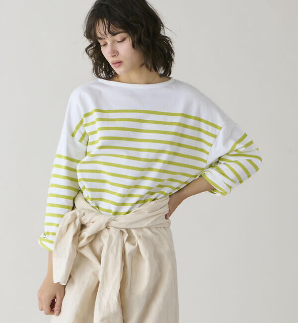 ORCIVAL「ORCIVAL | ラッセル ボートネック ワイドセーラーTシャツ WOMEN」|Tシャツ・カットソー|